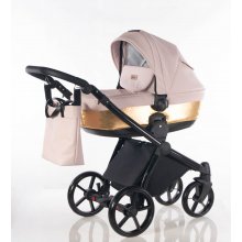 Matrix - kol. Jasno różowy - Złoty - Wózek dziecięcy - Kajtex