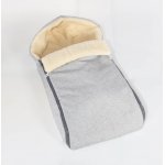 Jasno szary śpiworek do wózka